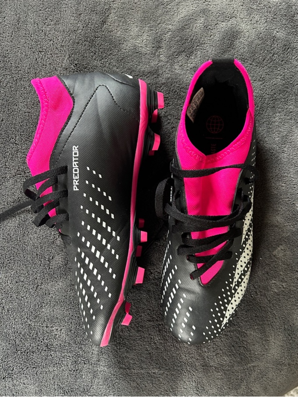 adidas Predator Women's Soccer Cleats - Black & Hot Pink